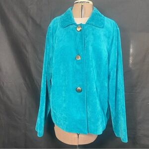 Requirements Turquoise Corduroy Women's Blazer